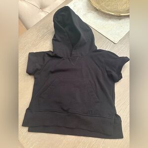 Little Bipsy Black Short Sleeve Hoodie